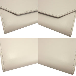 新品同様 バレンシアガ ENVELOPE 736732 レザー ホワイト 白 2つ折り長財布 財布 0336【中古】BALENCIAGA