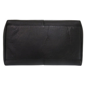 ヴェルサーチ メドゥーサ レザー ブラック トートバッグ 黒 0349【中古】VERSACE