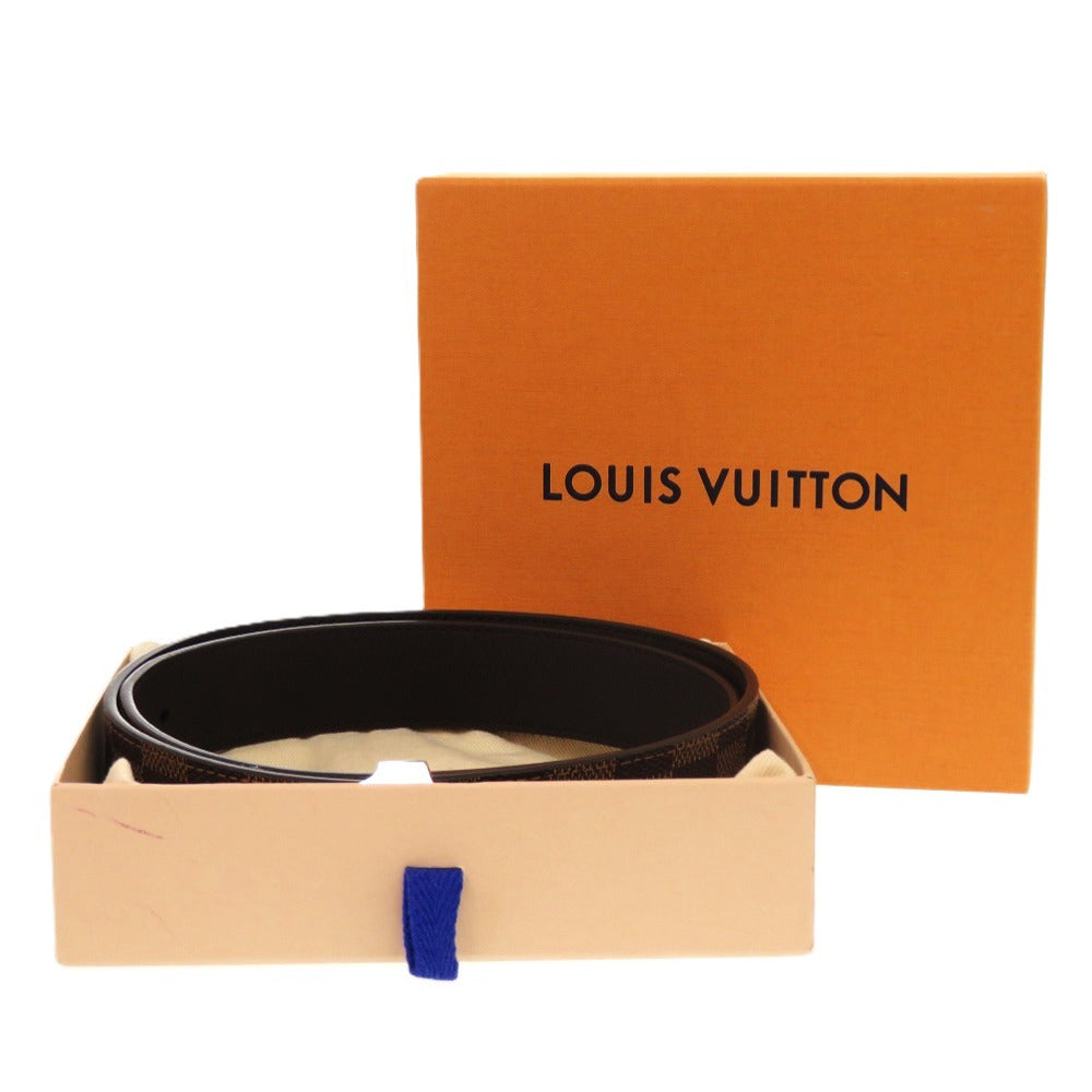 美品 ルイ ヴィトン ダミエ サンチュール キャレ CT0016ダミエキャンバス ダミエエベヌ LV 0361 茶 ベルト【中古】LOUIS VUITTON