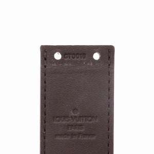 美品 ルイ ヴィトン ダミエ サンチュール キャレ CT0016ダミエキャンバス ダミエエベヌ LV 0361 茶 ベルト【中古】LOUIS VUITTON