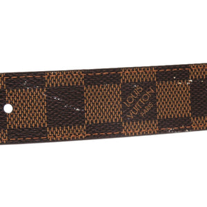 美品 ルイ ヴィトン ダミエ サンチュール キャレ CT0016ダミエキャンバス ダミエエベヌ LV 0361 茶 ベルト【中古】LOUIS VUITTON