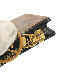 美品 ルイ ヴィトン ポルト カルト ロミー モノグラムリバース M81912 ICチップ ブラウン カードケース LV 0362【中古】LOUIS VUITTON