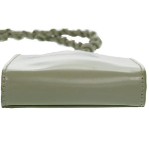 美品 ジルサンダー Tangle タングル レザー スマホケース グリーン 0364 緑 ショルダーバッグ【中古】JIL SANDER