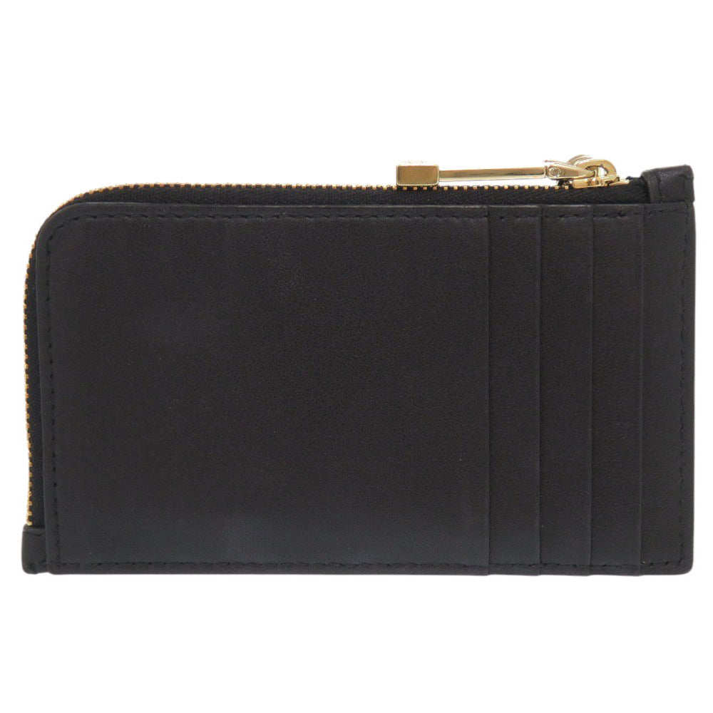 美品 クリスチャンディオール Lady Dior Cosmos ジップ カードホルダー S0965ONMJ ラムスキン ブラック カードケース 黒 0365【中古】Christian Dior
