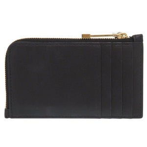 美品 クリスチャンディオール Lady Dior Cosmos ジップ カードホルダー S0965ONMJ ラムスキン ブラック カードケース 黒 0365【中古】Christian Dior