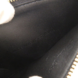 美品 クリスチャンディオール Lady Dior Cosmos ジップ カードホルダー S0965ONMJ ラムスキン ブラック カードケース 黒 0365【中古】Christian Dior