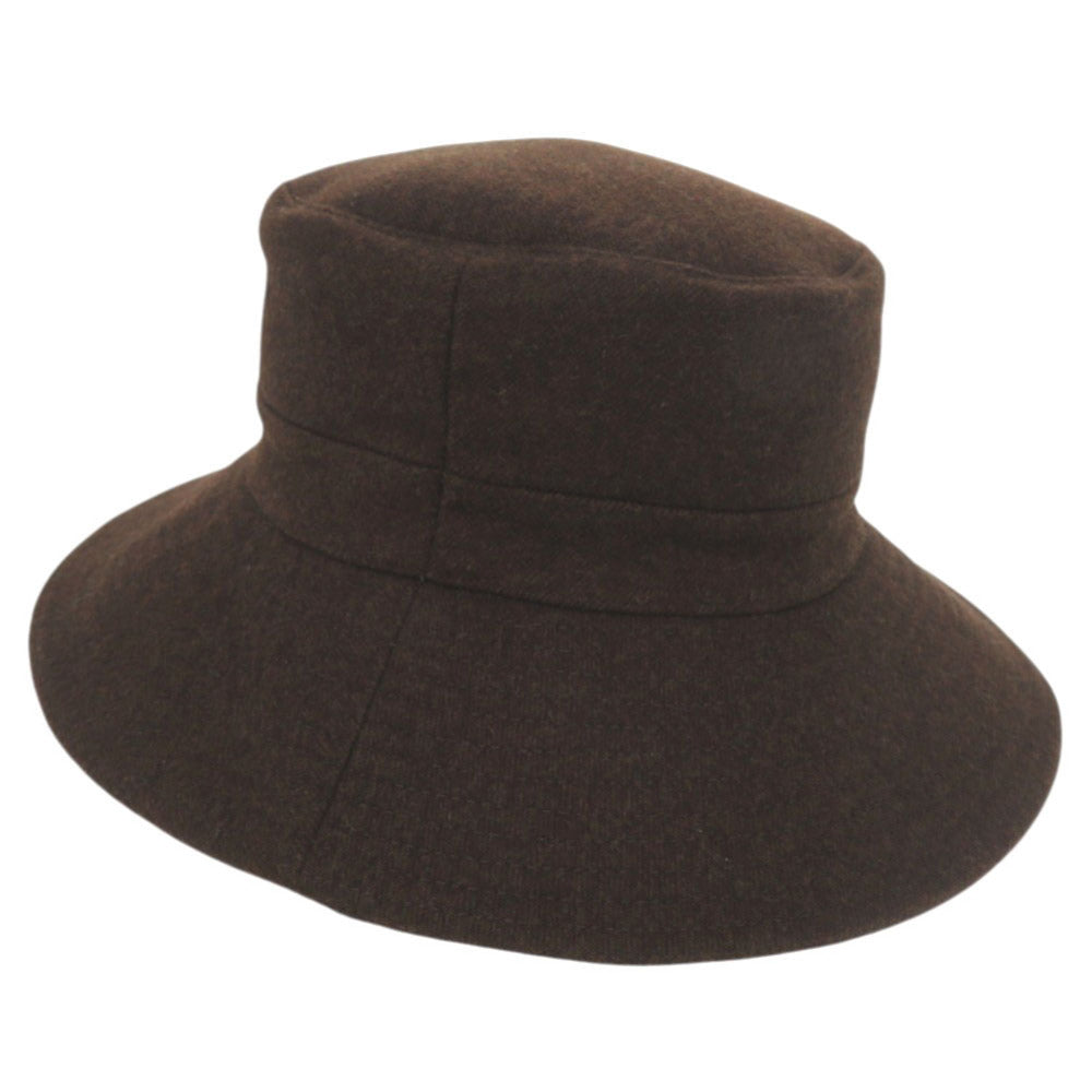 美品 エルメス サイズ58 カシミヤ ウール アンゴラ ブラウン バケットハット 帽子 茶 0366【中古】HERMES