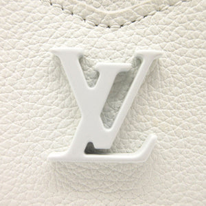 新品同様 ルイ ヴィトン ポルトカルト ロックミー M68727 カードケース カーフレザー ホワイト LV 0371【中古】LOUIS VUITTON