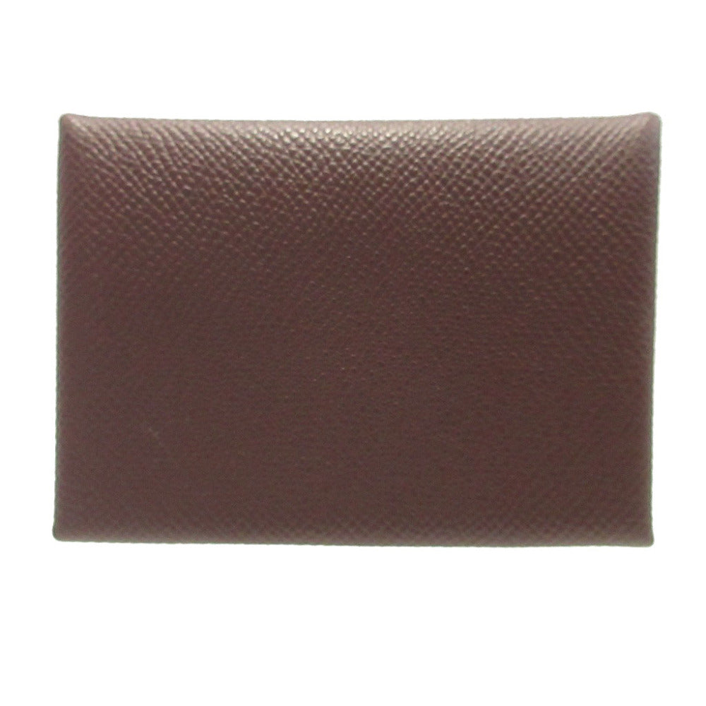 未使用 エルメス カルヴィデュオ エプソン W刻印(2024年製) ルージュセリエ カード コインケース 0382【中古】HERMES