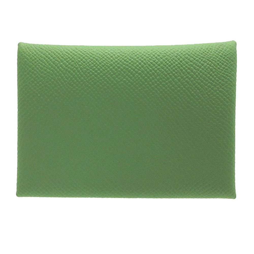 未使用 エルメス カルヴィデュオ エプソン B刻印(2023年製) ヴェールユッカ カード コインケース 0383【中古】HERMES