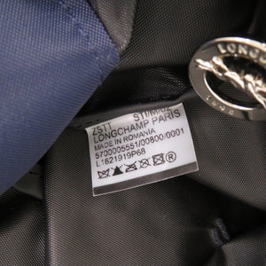 美品 ロンシャン ル プリアージュ ナイロン ネイビー ハンドバッグ トートバッグ 0407【中古】Longchamp