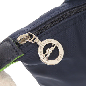 美品 ロンシャン ル プリアージュ ナイロン ネイビー ハンドバッグ トートバッグ 0407【中古】Longchamp