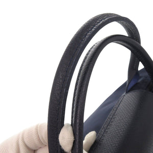 美品 ロンシャン ル プリアージュ ナイロン ネイビー ハンドバッグ トートバッグ 0407【中古】Longchamp