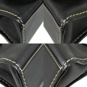 美品 クロエ ミニエディス レザー ブラック シルバー金具 0409 黒 ショルダーバッグ【中古】Chloe