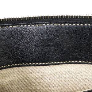 美品 クロエ ミニエディス レザー ブラック シルバー金具 0409 黒 ショルダーバッグ【中古】Chloe