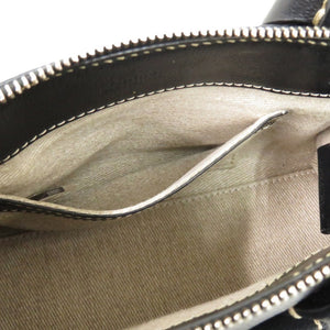 美品 クロエ ミニエディス レザー ブラック シルバー金具 0409 黒 ショルダーバッグ【中古】Chloe