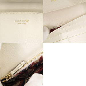 未使用品 グッチ × アディダス 621892 レザー レッド ホワイト チェーンウォレット ショルダーバッグ 0412【中古】GUCCI