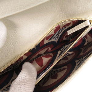 未使用品 グッチ × アディダス 621892 レザー レッド ホワイト チェーンウォレット ショルダーバッグ 0412【中古】GUCCI