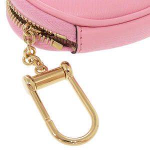 新品同様 グッチ × ばなにゃ ハートシェイプ 701062 レザー ピンク コインケース 0415【中古】GUCCI