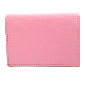 未使用 グッチ ばなにゃ 701009 レザー ピンク 2つ折り財布 財布 0416【中古】GUCCI