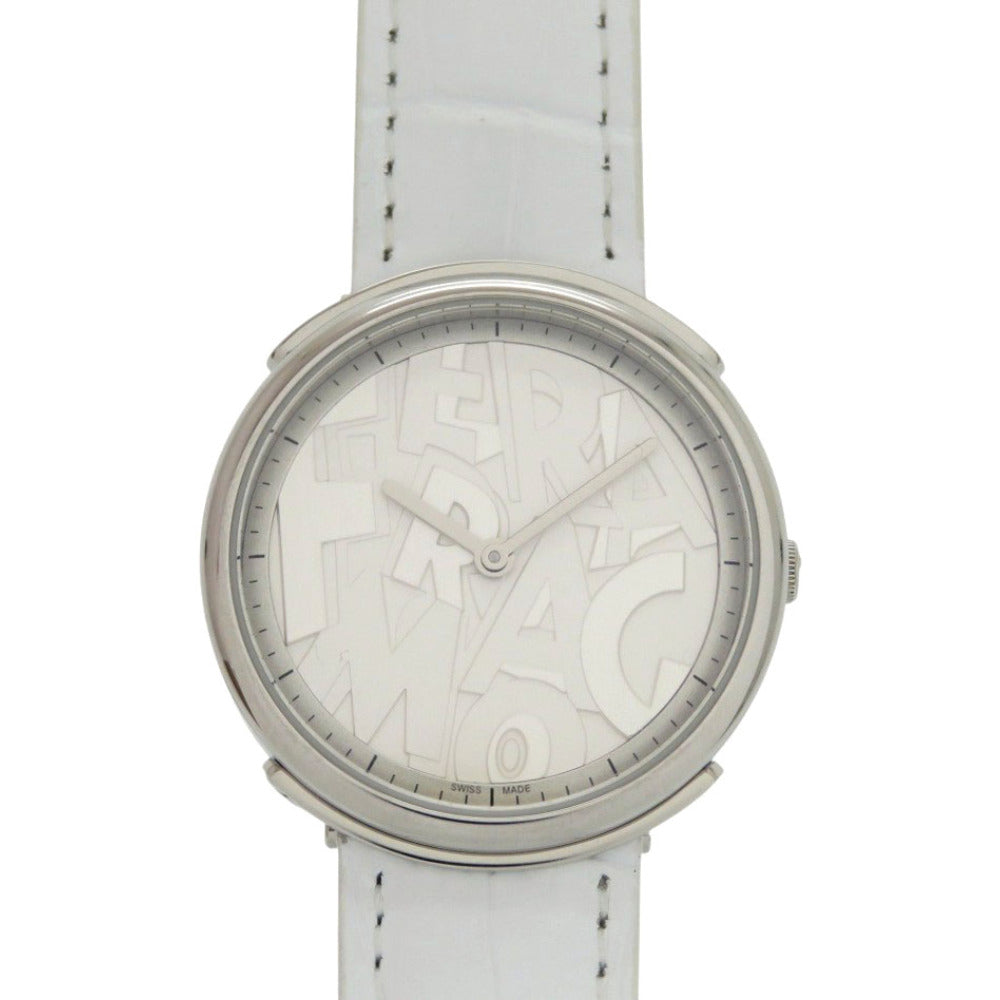 新品同様 サルヴァトーレフェラガモ
 クオーツ 腕時計
 ステンレススチール/レザー シルバー 0418
【中古】Salvatore Ferragamo レディース