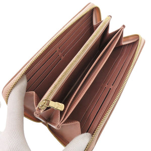 美品 ルイ ヴィトン モノグラムエンボス M81708 ラムスキン ローズゴールド 長財布 ピンク LV 0421【中古】LOUIS VUITTON