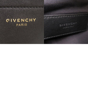 美品 ジバンシィ チェーンボディバッグ ベルトバッグ 斜め掛け ウエストバッグ レザー ブラック 0430【中古】GIVENCHY