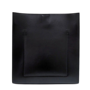 美品 ジルサンダー タングル ミディアム ビーズ レザー ブラック ショルダーバッグ 黒 0431【中古】JIL SANDER