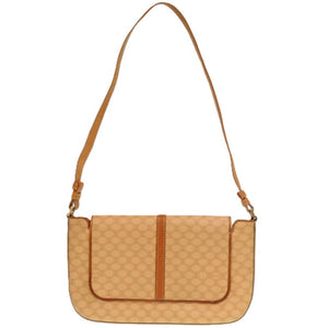 セリーヌ マカダム MC01 1 レザー ベージュ 0436 ショルダーバッグ【中古】CELINE