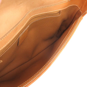 セリーヌ マカダム MC01 1 レザー ベージュ 0436 ショルダーバッグ【中古】CELINE