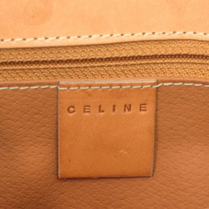 セリーヌ マカダム MC01 1 レザー ベージュ 0436 ショルダーバッグ【中古】CELINE