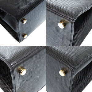 美品 サルヴァトーレフェラガモ ヴァラリボン 2way BA214178 レザー ブラック 0438 黒 ハンドバッグ【中古】Salvatore Ferragamo