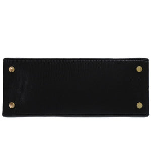 美品 サルヴァトーレフェラガモ ヴァラリボン 2way BA214178 レザー ブラック 0438 黒 ハンドバッグ【中古】Salvatore Ferragamo