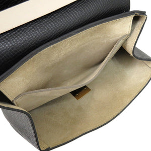 美品 クロエ ドリュー レザー ブラック ベージュ ゴールド金具 0446 黒 ショルダーバッグ【中古】Chloe