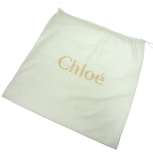 美品 クロエ ドリュー レザー ブラック ベージュ ゴールド金具 0446 黒 ショルダーバッグ【中古】Chloe