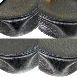 美品 クロエ ドリュー レザー ブラック ベージュ ゴールド金具 0446 黒 ショルダーバッグ【中古】Chloe