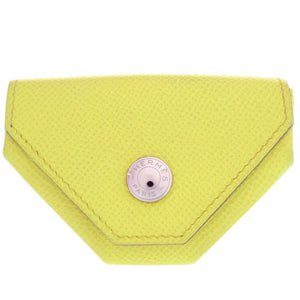 美品 エルメス ルヴァンキャトル コインケース エプソン ライム Q刻印 小銭入れ 0448【中古】HERMES