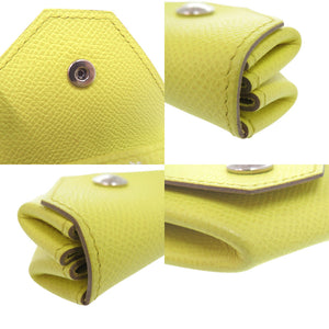 美品 エルメス ルヴァンキャトル コインケース エプソン ライム Q刻印 小銭入れ 0448【中古】HERMES