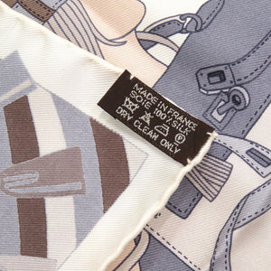 新品同様 エルメス カレ45 ガヴロッシュ マダムキュイール シルク マルチカラー スカーフ 0450【中古】HERMES