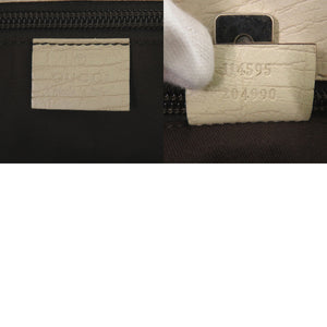 美品 グッチ 114595 PVC ベージュ トートバッグ 0451【中古】GUCCI