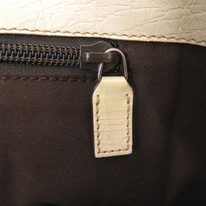 美品 グッチ 114595 PVC ベージュ トートバッグ 0451【中古】GUCCI