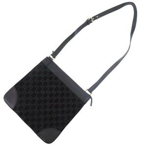 グッチ 272396 GG スウェード ブラック ショルダーバッグ 黒 0454【中古】GUCCI