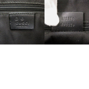 グッチ 272396 GG スウェード ブラック ショルダーバッグ 黒 0454【中古】GUCCI