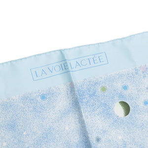 美品 エルメス カレ90 LA VOIE LACTEE 天の川 シルク ライトブルー スカーフ 0455【中古】HERMES