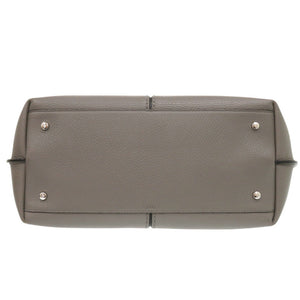 美品 トッズ ジョイ レザー グレージュ トートバッグ グレー ブラウン 0457【中古】TOD’S