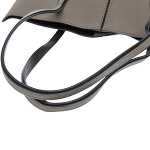 美品 トッズ ジョイ レザー グレージュ トートバッグ グレー ブラウン 0457【中古】TOD’S