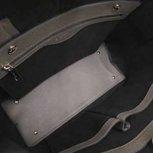 美品 トッズ ジョイ レザー グレージュ トートバッグ グレー ブラウン 0457【中古】TOD’S