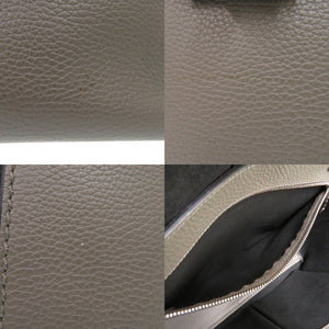 美品 トッズ ジョイ レザー グレージュ トートバッグ グレー ブラウン 0457【中古】TOD’S