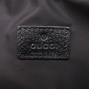 美品 グッチ 760342 GGクリスタル レザー ブラック ショルダーバッグ 黒 0458【中古】GUCCI