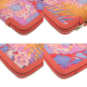 美品 エルメス ソワ クール フラミンゴパーティ アジェンダ シルク ヴォーエプソン シルバー金具 ローズジャイプール T刻印(2015年製) 手帳カバー 0467【中古】HERMES